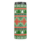 lelijke kersttrui thermosbeker (Achterkant)