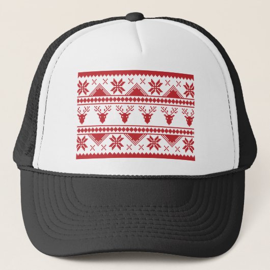 lelijke kersttrui trucker pet (Voorkant)