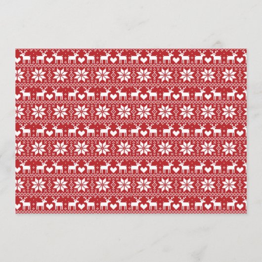 Lelijke Kersttrui Uitnodigingen Uitnodiging voor h (Achterkant)