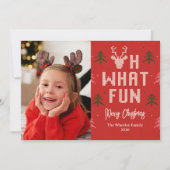 Lelijke Kersttrui Vakantie Fotokaart Feestdagenkaart (Voorkant)