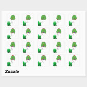 Lelijke Kersttrui Vierkante Sticker (Vel)