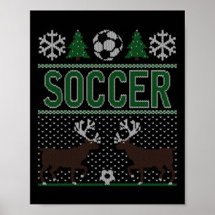 Lelijke Kersttrui Voetbal Poster
