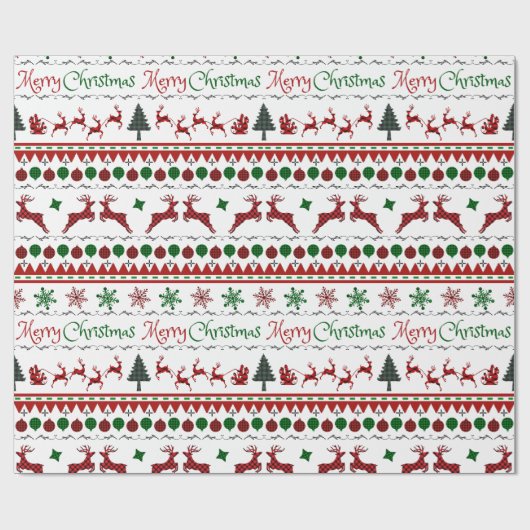 Lelijke Kersttrui Vrolijk Kerstfeest Cadeaupapier (Vlak)