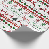 Lelijke Kersttrui Vrolijk Kerstfeest Cadeaupapier (Hoek)