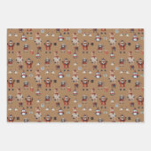 Lelijke Kersttruien op dieren Patroon Inpakpapier Vel (Voorkant 2)