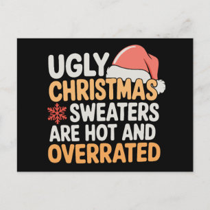 Lelijke kersttrui's zijn heet en overgewaardeerd K Feestdagenkaart