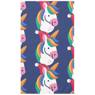 lelijke kerstunicorn kerstman tafelkleed