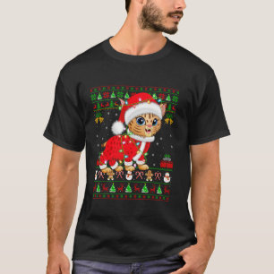 Lelijke kerstverlichting Kerstman Kostuum Bobcat K T-shirt