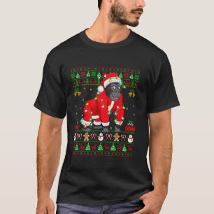 Lelijke Kerstverlichting Kerstman Kostuum Gorilla T-shirt
