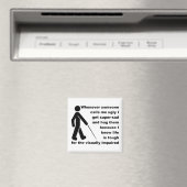 Lelijke Knuffel Grappige Koelkastmagneet Magneet (Insitu (Vaatwasser))