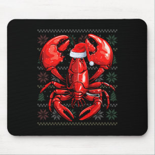 Lelijke Kreefteliefhebber met Kerstmanhoed Kerstmi Muismat