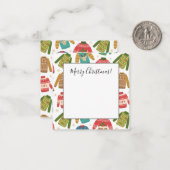Lelijke maar schattige lelijke kerst truien vakant notitiekaartje (Voorkant / Achterkant in situ)
