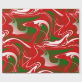 lelijke marmer swirprint voor kerstfeest cadeaupapier (Vlak)