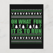 Lelijke Merry Christmas trui loopt Briefkaart (Voorkant)