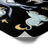 Lelijke middeleeuwse katten poster (Hoek)