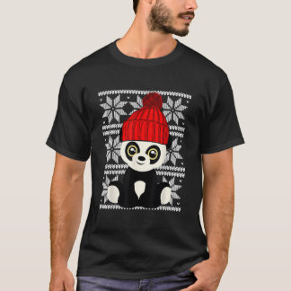 Lelijke pandabeerknuffel t-shirt