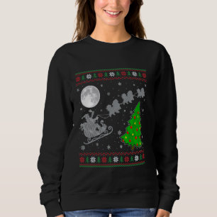 Lelijke Pekinees Hond Xmas Tree Santa Riding Pekin Trui
