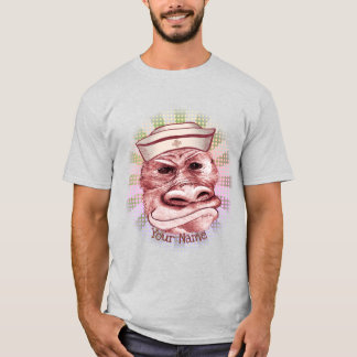 Lelijke pin-up verpleegkundige t-shirt