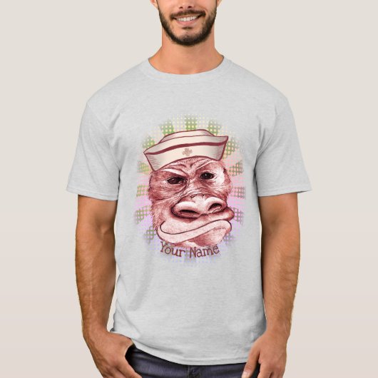 Lelijke pin-up verpleegkundige t-shirt (Voorkant)