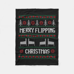 Lelijke Pinball Machine Kerstmis Pinball Wizard Fleece Deken