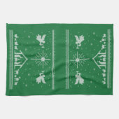 Lelijke prettige kerstzweten Nativiteit Religie Theedoek (Horizontaal)