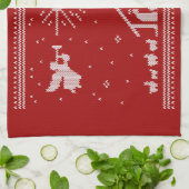 Lelijke prettige kerstzweten Nativiteit Religie Theedoek (Gevouwen)