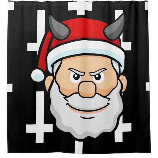 lelijke schildpad santa claus douchegordijn (Voorkant)
