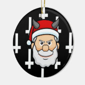 lelijke schildpad santa claus keramisch ornament (Links)