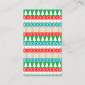 Lelijke Sweater Kerstmis Baby shower Diaper Raffle Informatiekaartje (Achterkant)