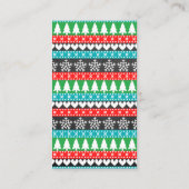 Lelijke Sweater Kerstmis Baby shower Diaper Raffle Informatiekaartje (Achterkant)