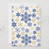 Lelijke sweater party uitnodiging Elegante sneeuwv (Achterkant)