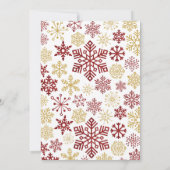 Lelijke sweater party uitnodiging Elegante sneeuwv (Achterkant)