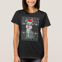 Lelijke Sweater Style Xmas verlicht Santa Rabbit C