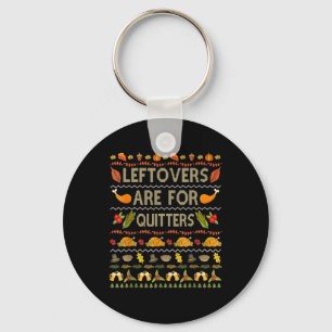 Lelijke Thanksgiving Kersttrui restjes voor Sleutelhanger