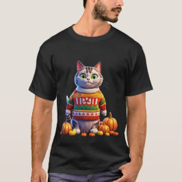 Lelijke Thanksgiving Sweater Kat T-shirt