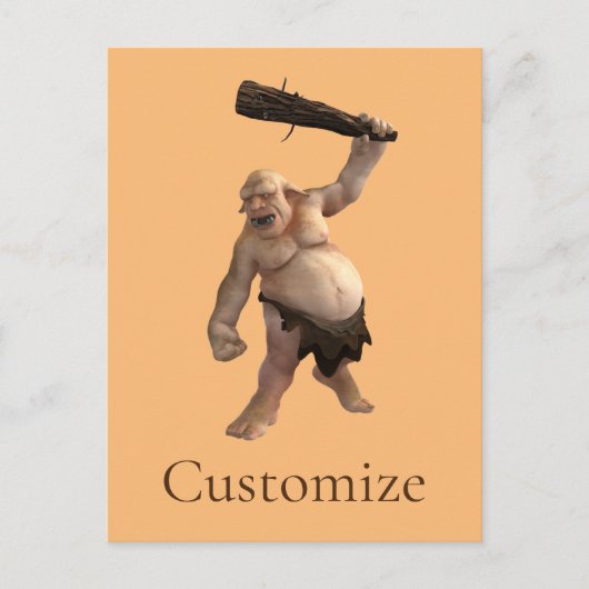 Lelijke Troll Thunder_Cove Briefkaart (Voorkant)