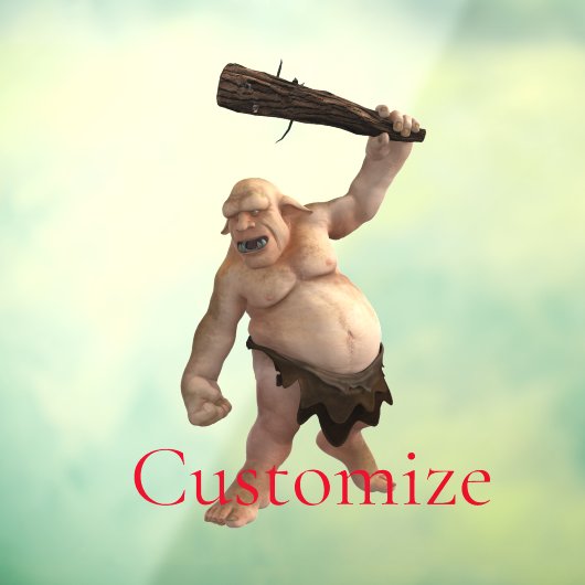 Lelijke Troll Thunder_Cove Raamsticker (Vel 3)