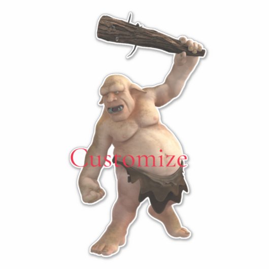 Lelijke Troll Thunder_Cove Sticker (Voorkant)
