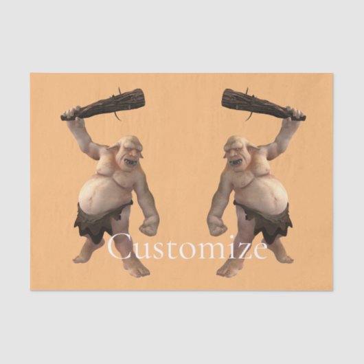 Lelijke Troll Thunder_Cove Tissuepapier (Voorkant)