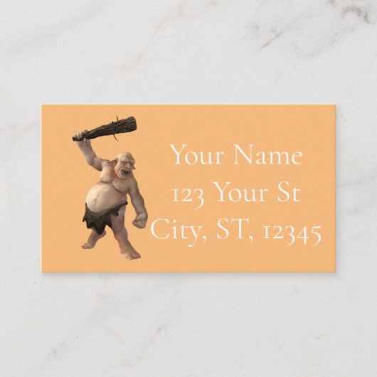 Lelijke Troll Thunder_Cove Visitekaartje (Voorkant)