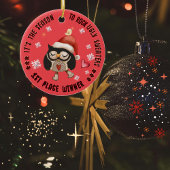 Lelijke trui 1e Winner Uil Keramisch Ornament