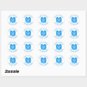 Lelijke trui Aangepaste Kerstmis Hanukkah Ronde Sticker (Vel)