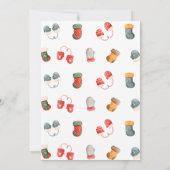 Lelijke trui Baby shower, kerstdouche Kaart (Achterkant)