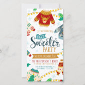 Lelijke trui digitale kerst party uitnodiging (Voorkant)