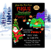Lelijke trui eet Drink worden Fugly Christmas Part Kaart