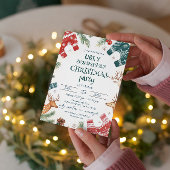 Lelijke trui en rendier kerstfeest kaart