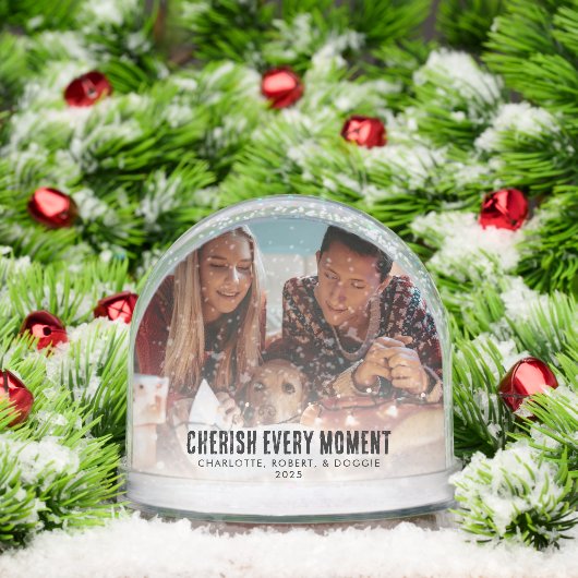 Lelijke trui Familiefoto met hond Kerstmis Sneeuwbol (Kerstmis)