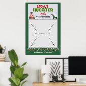 Lelijke trui feest foto booth prop draagbaar poster (Thuiskantoor)