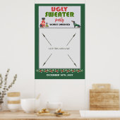 Lelijke Trui Feest Fotohokje Rekwisiet Draagbaar Poster (Keuken)