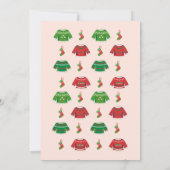 Lelijke trui feest uitnodiging (Achterkant)